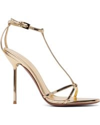 Paris Texas - Lidia T-Strap 105 Heeled Sandals - Lyst