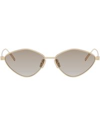Givenchy - Petites lunettes de soleil speed dorées - Lyst