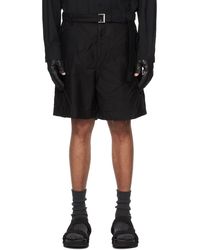Sacai - Black Embroidered Shorts - Lyst