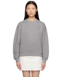Maison Kitsuné - Gray Bold Fox Head Sweatshirt - Lyst