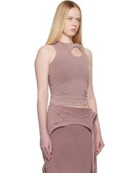 Mowalola Maxine Tank Top in Red | Lyst UK