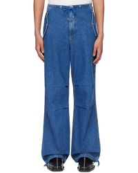 Dion Lee - Blue Relaxed Jeans - Lyst