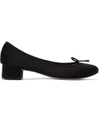Repetto - Chaussures à talon bottier camille noires exclusives à ssense - Lyst