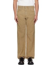 MM6 by Maison Margiela - Straight-Leg Faux-Suede Jeans - Lyst
