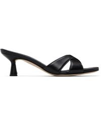 Aeyde - Vero Leather Mule Heeled Sandals - Lyst