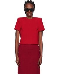 Pushbutton - Curvy Shoulder Knitted T-shirt - Lyst