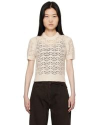 THE GARMENT - Off- Verbier Pointelle Mini T-Shirt - Lyst