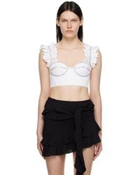 Area - Ruffle Tank Top - Lyst