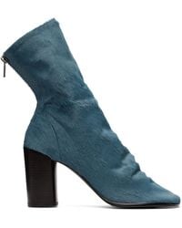 Lemaire - 80 Mm Glove Pony Heeled Ankle Boots - Lyst