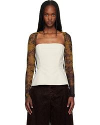 Jean Paul Gaultier - 'The Médaillon' Sleeves Top - Lyst