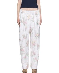 OPEN YY - Full Gather Floral Trousers - Lyst