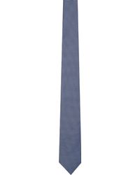 Zegna - Cravate bleue en soie à motif en tissu jacquard - Lyst
