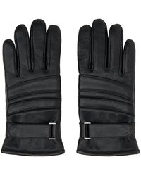 HUGO - Leather Gloves - Lyst