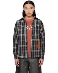ANDERSSON BELL - ブラック Noah パッチ チェック シャツ - Lyst