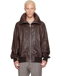 Rick Owens - Tower Dracuflight Leather Jacket - Lyst