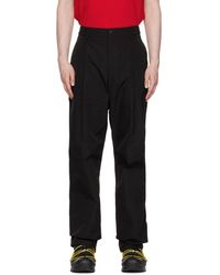 Moncler - Black Polyester Trousers - Lyst