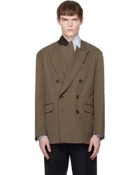 Ssstein - Taupe Oversized Double Breasted Blazer - Lyst