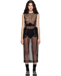 Simone Rocha - Gathered Rose Contour Midi Dress - Lyst