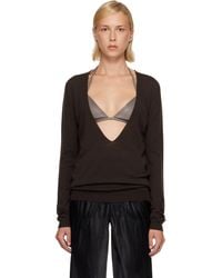 Rick Owens - Tower Extreme V-Neck Sweater - Lyst