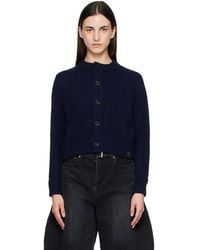 Sacai - Wool Knit Cardigan - Lyst