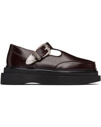 Toga - Ssense Exclusive T-Bar Mary Jane Loafers - Lyst