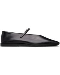 Jil Sander - Buckle Strap Ballerina Flats - Lyst