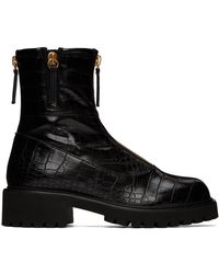 Giuseppe Zanotti - Gz Alexa Faux-leather Ankle Boots - Lyst