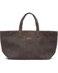 A.P.C. - 'Le Drummer' Toile Small Tote - Lyst