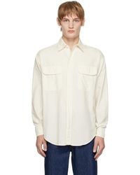 YLÈVE - Ylève - Cotton Viyella Work Shirt - Lyst