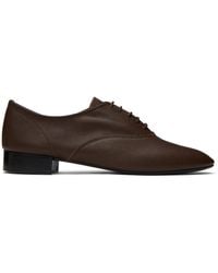 Repetto - Chaussures oxford zizi brunes - Lyst
