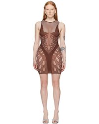 Poster Girl - Robe courte juliet brune - Lyst