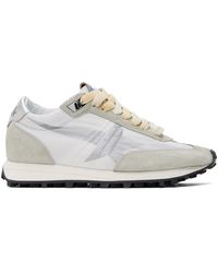 Golden Goose - White & Gray Marathon Sneakers - Lyst