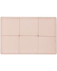 Bottega Veneta - Pink Cassette Credit Card Holder - Lyst
