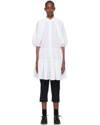 Comme des Garçons - Comme Des Garçons Comme Des Garçons White Polyester Midi Dress - Lyst