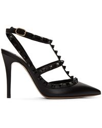 all black valentino heels