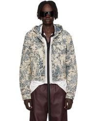 Acne Studios - Blouson Bleu En Denim À Capuche - Lyst