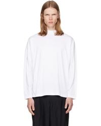 Jil Sander - Cotton Mock-Neck T-Shirt - Lyst