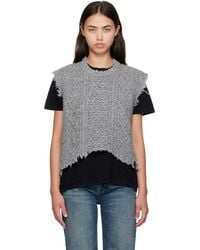 R13 - Wool Boyfriend Cable Sweater Vest - Lyst