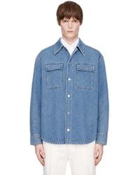 Ami Paris - Camp Collar Overshirt - Lyst