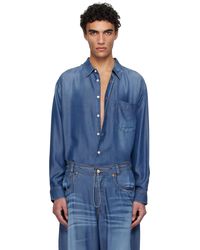 Magliano - Chemise Officina Pijama Bleu Marine - Lyst