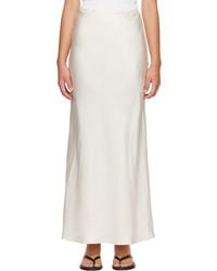 Loulou de Saison - Off- Eli Silk Twill Maxi Skirt - Lyst