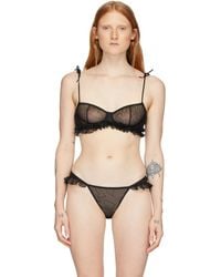 Le Petit Trou Black Falaise Bralette