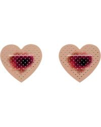 Im Sorry by Petra Collins - Boucles D'Oreilles De Style Pansement En Forme De Cœur Et Argenté Exclusives À Ssense Édition - Lyst