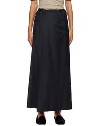 Ssstein - Wool & Silk Wrap Maxi Skirt - Lyst