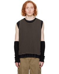Our Legacy - Brown Reversible Vest - Lyst