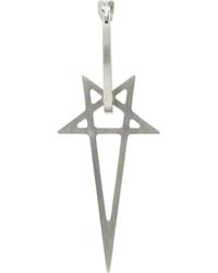 Rick Owens - Pentagram Earring - Lyst