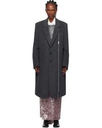 Ann Demeulemeester - グレー Viv High Comfort テーラードコート - Lyst