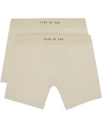 Fear Of God - Two-pack Gray Boxer Briefs - Lyst