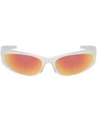 Balenciaga - Silver Reverse Xpander 2.0 Sunglasses - Lyst