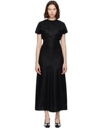 TOTEME - Slouch Waist Basketweave Midi Dress - Lyst